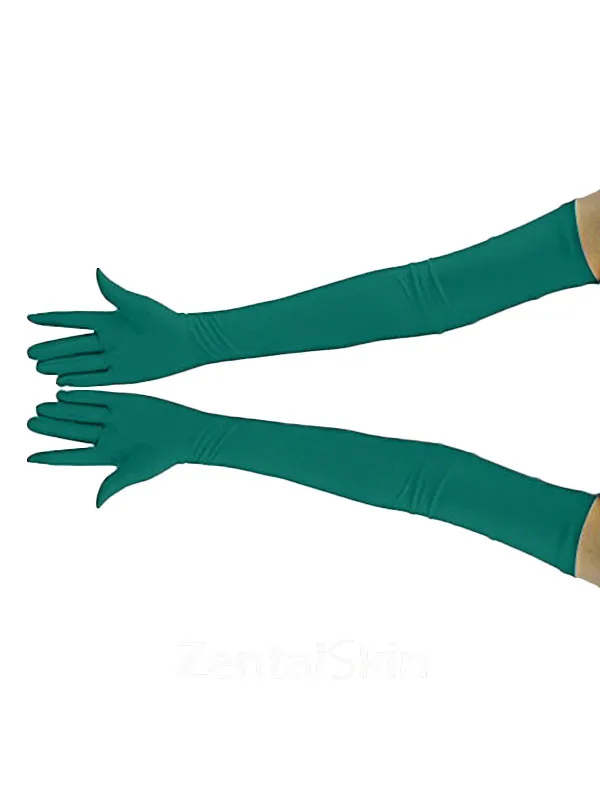 Second Skin Stretchy Lycra Gloves Over Elbow Gloves