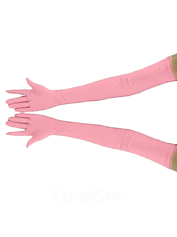 Second Skin Stretchy Lycra Gloves Over Elbow Gloves
