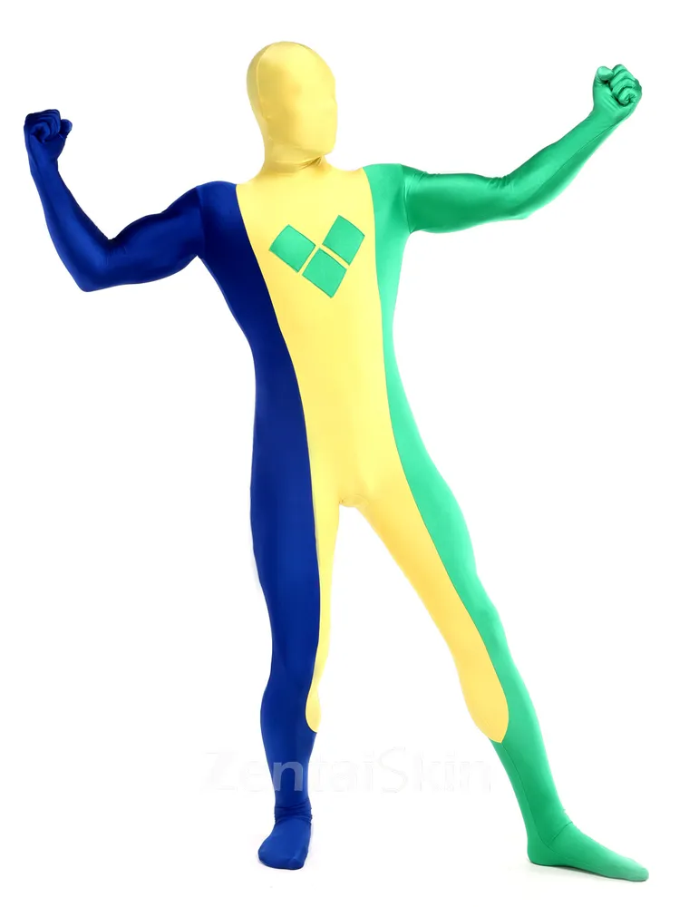Saint Vincent and the Grenadines Flag Spandex Second Skin Full Body Zentai Catsuit Skinsuit
