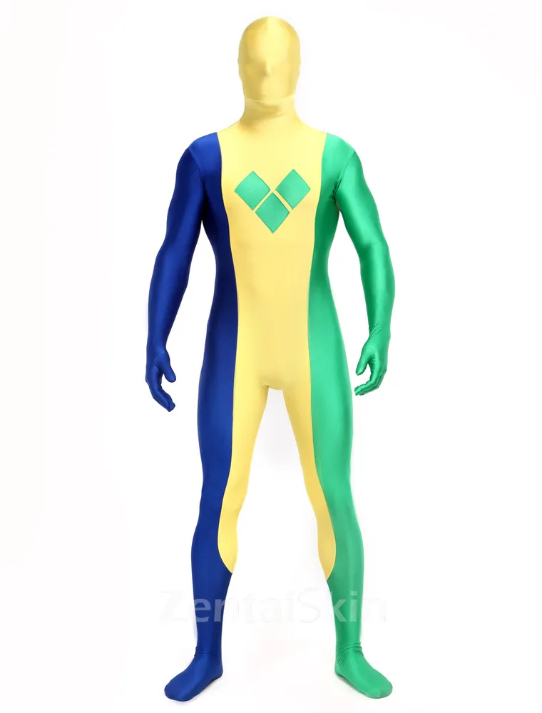 Saint Vincent and the Grenadines Flag Spandex Second Skin Full Body Zentai Catsuit Skinsuit
