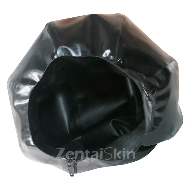 Second Skin Latex Head Cover Latex Mask Sexy Mask Control Breathing Super Suffocating Latex Clothing