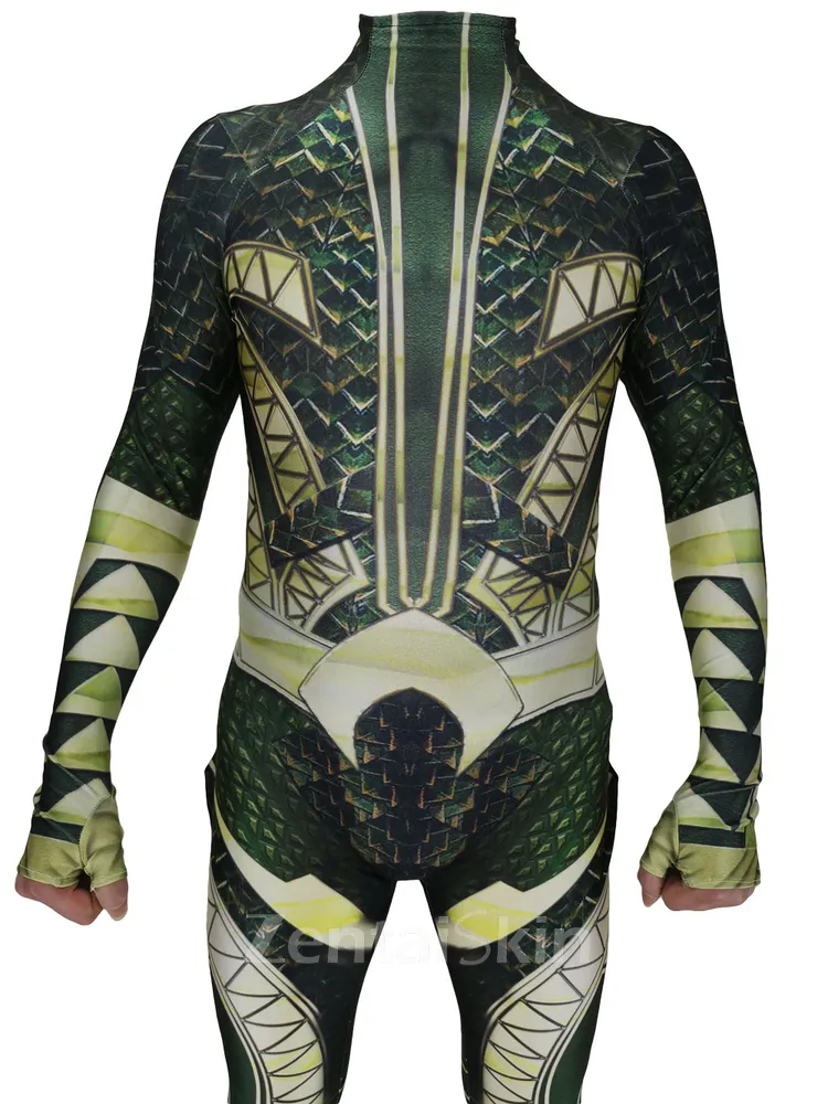 Second Skin DC Aquaman Sea King Diver Cosplay Aquaman One piece Halloween Costume