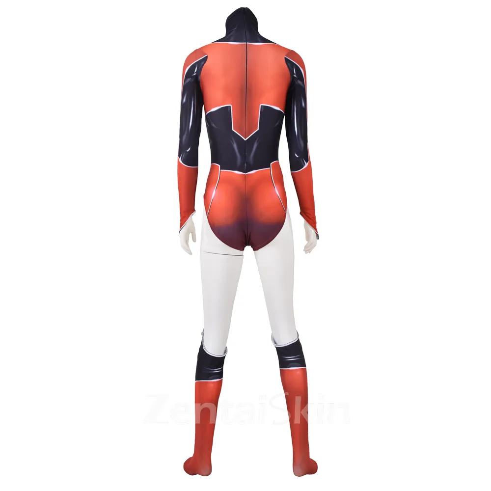 Second Skin Red Lantern Supergirl Cosplay Costume Female Hero Costume