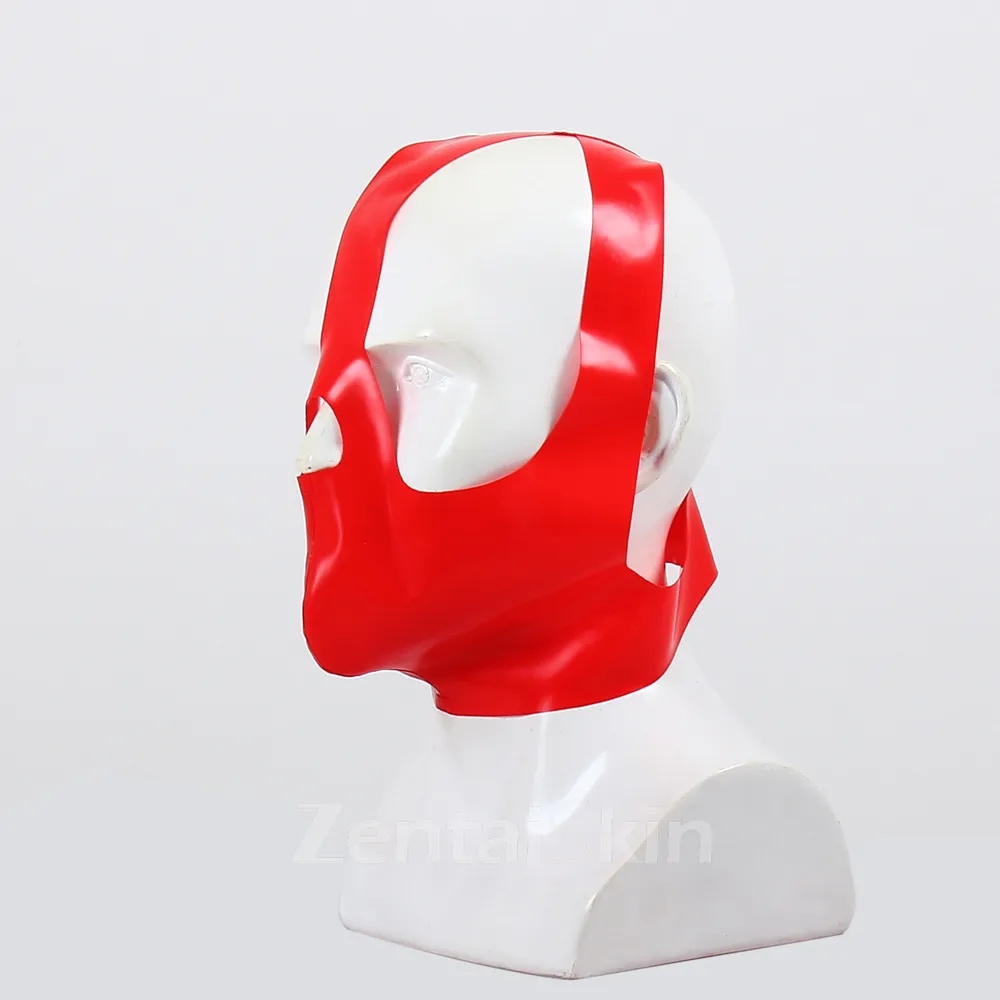 Second Skin Fetish Latex Clothing Sexy Bondage Head Cover Customize Latex Caps