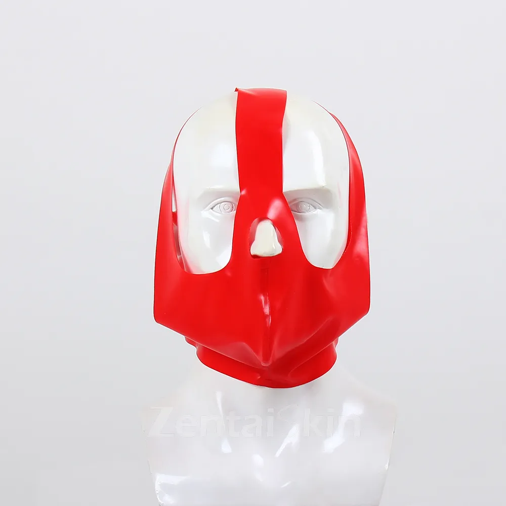 Second Skin Fetish Latex Clothing Sexy Bondage Head Cover Customize Latex Caps