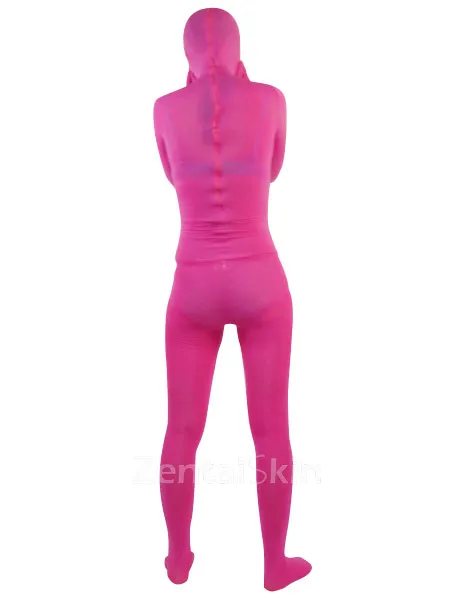 Skinsuit Spandex Costume Fuchsia Red Unisex Lace Catsuit Zentai Unitard Second-skin Clothing