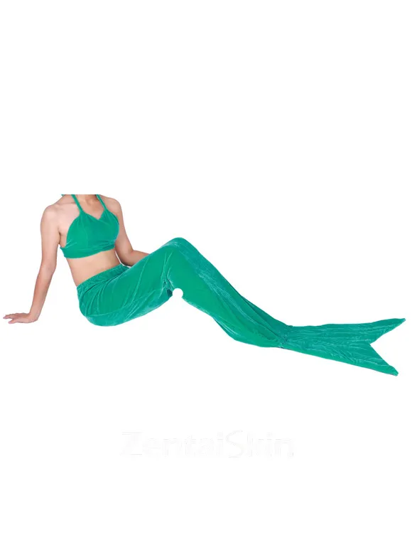 Second Skin Green Tail Mermaid Lycra Spandex Costume Animal Costume