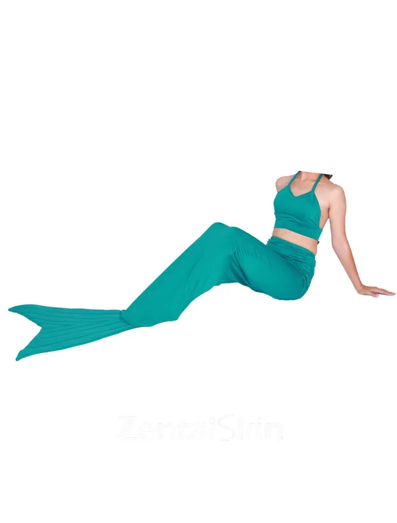 Second Skin Green Tail Mermaid Lycra Spandex Animal Costume