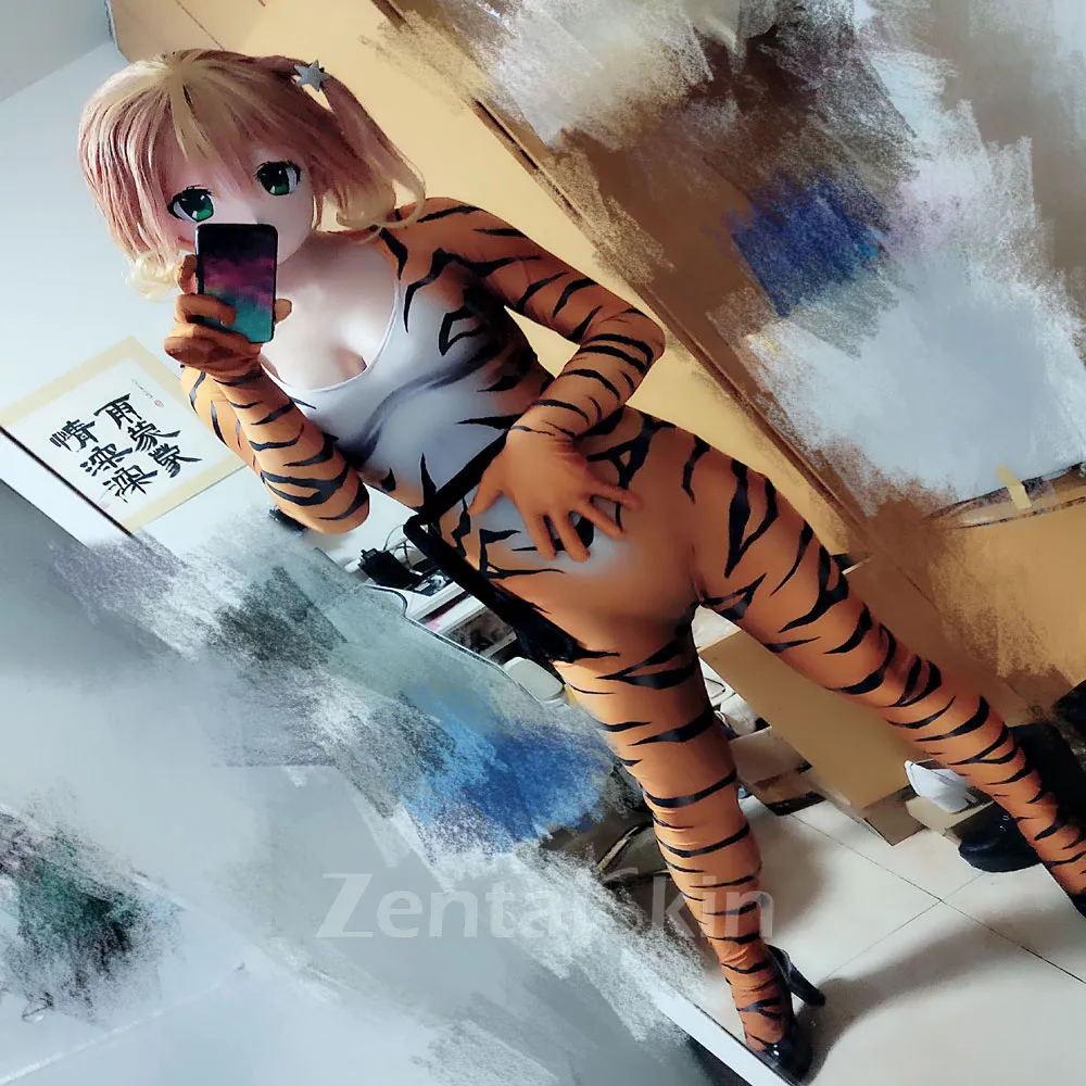 Girls Adult Children Red Black Cat Cosplay Tiger Skin Zentai Catsuit Skinsuit