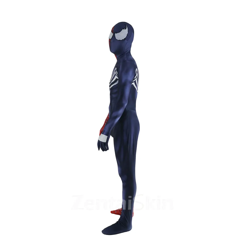 Movie Extraordinary Venom Spiderman Cosplay Zentai Catsuit Skinsuit Second-skin Clothing