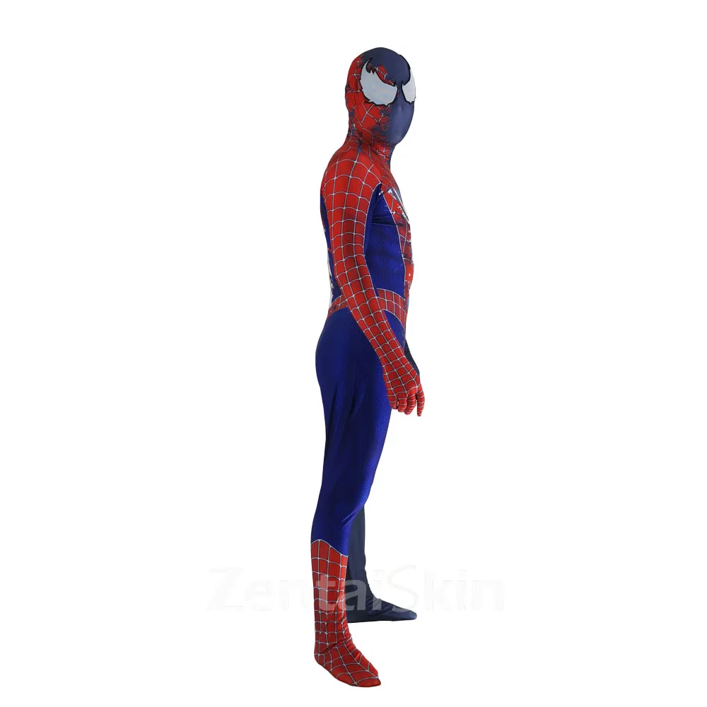 Movie Extraordinary Venom Spiderman Cosplay Zentai Catsuit Skinsuit Second-skin Clothing