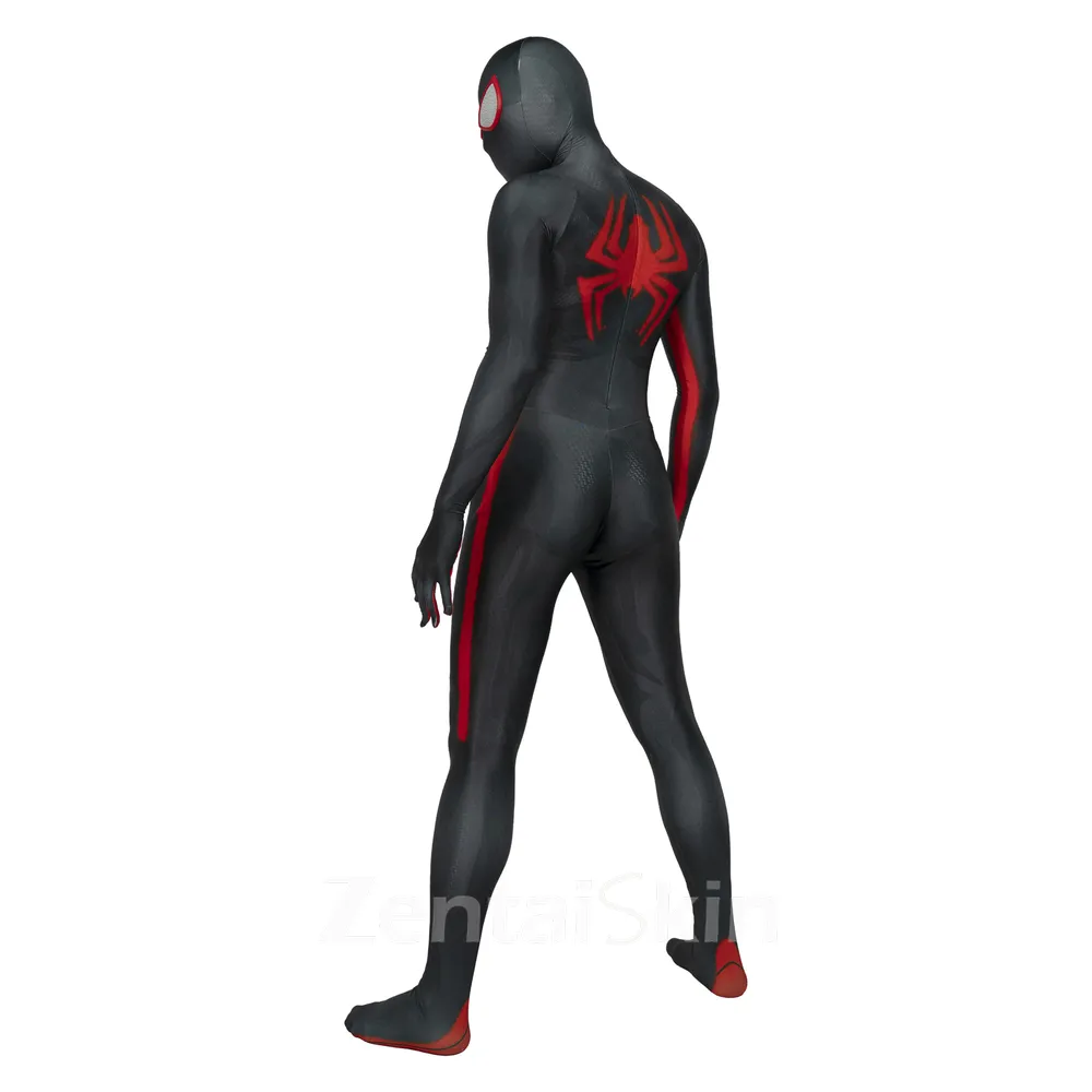 Miles New Black Spiderman Morales Spider-man Tights Halloween Zentai Catsuit Skinsuit Second-skin Clothing