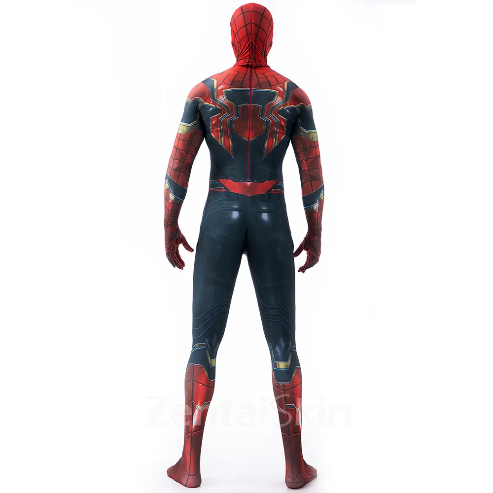Iron Spider-man 2 Bodysuit Heroes Return Cosplay Zentai Catsuit Skinsuit Second-skin Clothing