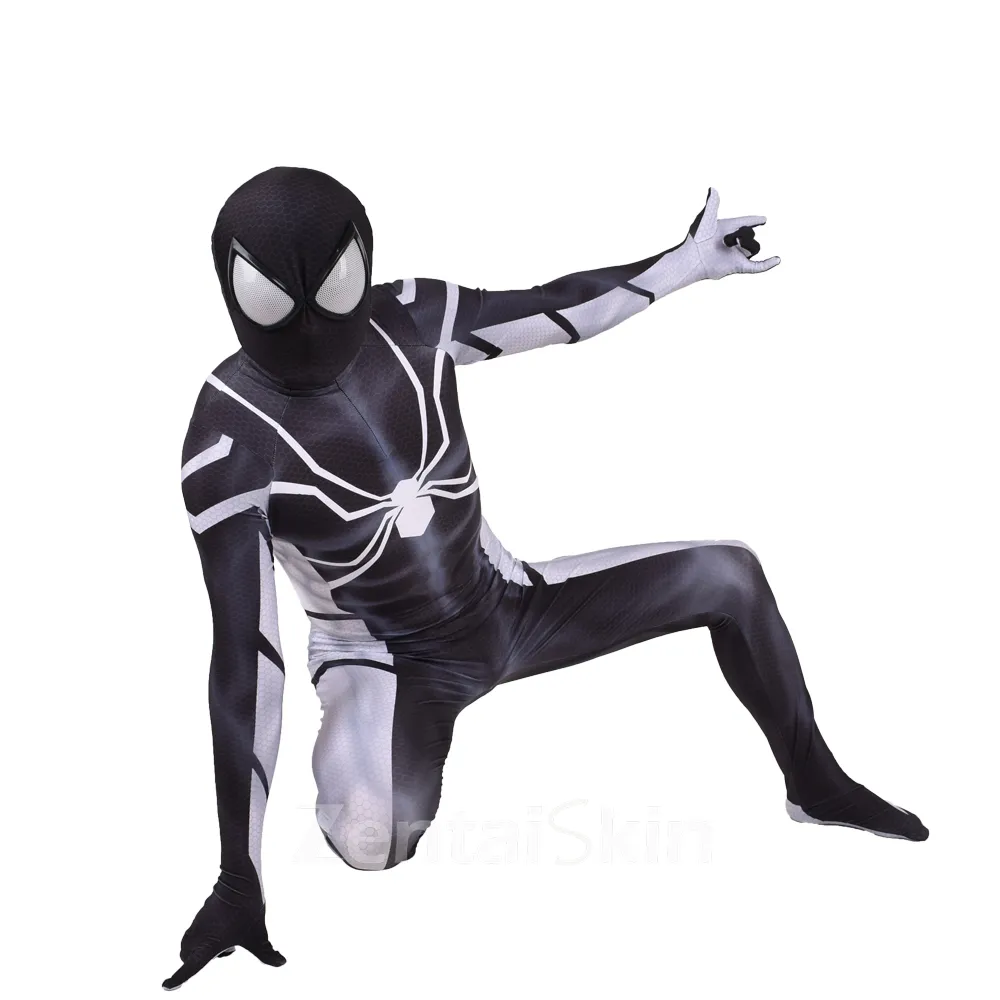 Muscular Stealth Future Fund Spandex Spiderman Zentai Catsuit Skinsuit Second-skin Clothing