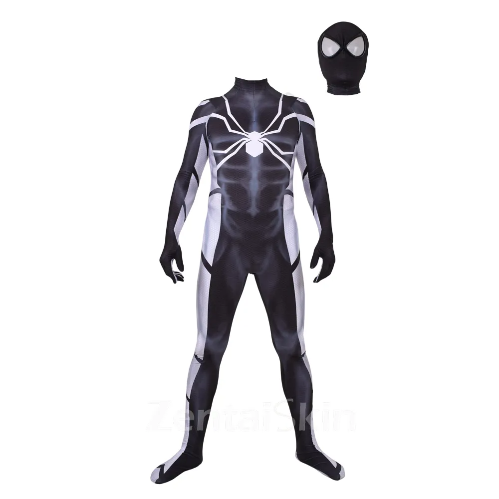 Muscular Stealth Future Fund Spandex Spiderman Zentai Catsuit Skinsuit Second-skin Clothing