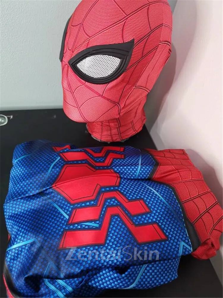 Anime Men Spider-man One-piece Second Skin Full Body Spandex Spiderman Zentai Catsuit Skinsuit