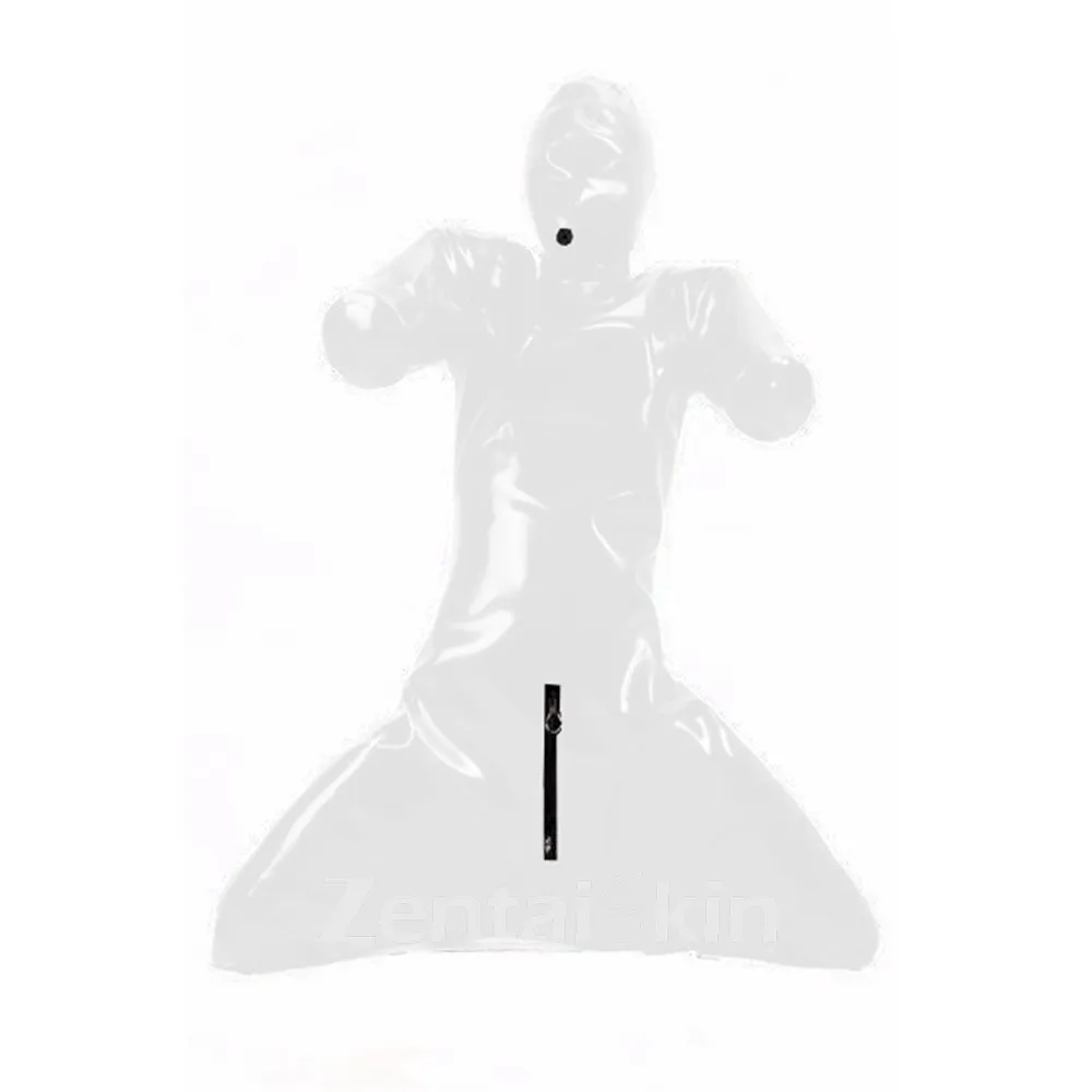 Men Fetish Skinsuit Wetlook Unitard PVC Bondage Zentai Gay Second Skin Full Body Cover Catsuit Prisoner Custumes
