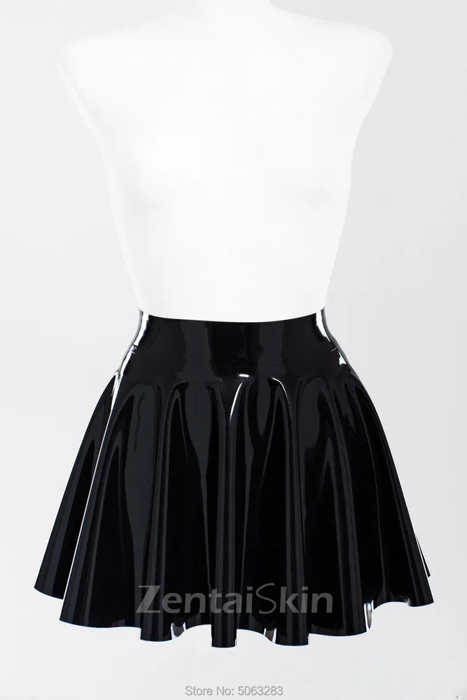 Second Skin Natural Latex Skirt Skater Skirt Women Skirt