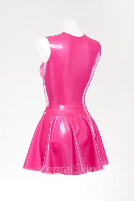 Second Skin Women Natural Latex Dress Sexy Latex Costume Latex Dress