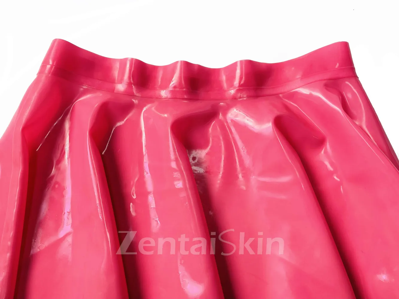 Second Skin Natural Latex Clothing Pink Mini Skirt Latex Skirt