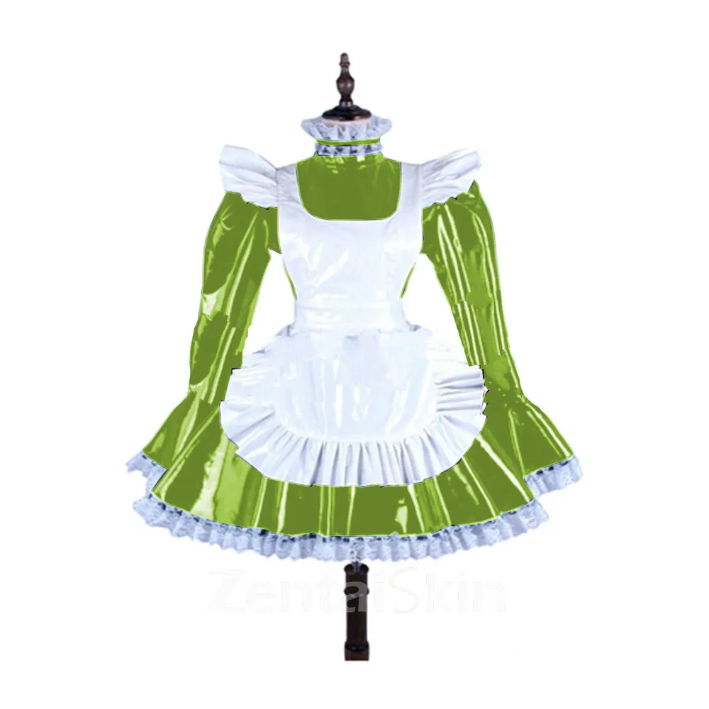 Second Skin Women Lolita Cosplay Maid Costume Long Lolita Dress with Apron