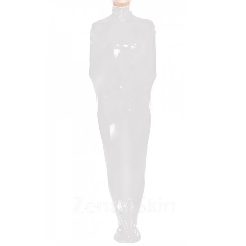 Zentai Second-skin Unisex Mummy bag Fetish Body bag Bondage Sack Skinsuit Wetlook Unitard PVC Sleepsack