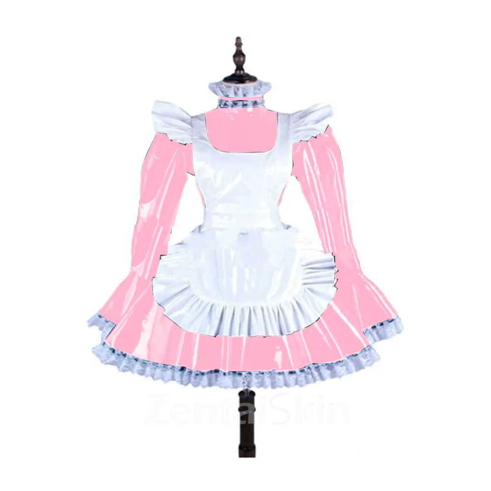 Second Skin Women Lolita Cosplay Maid Costume Long Lolita Dress with Apron