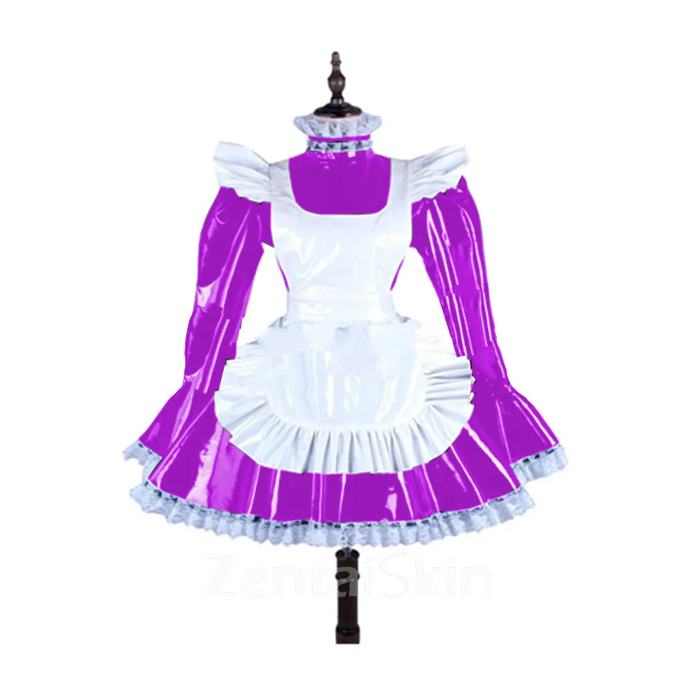 Second Skin Women Lolita Cosplay Maid Costume Long Lolita Dress with Apron