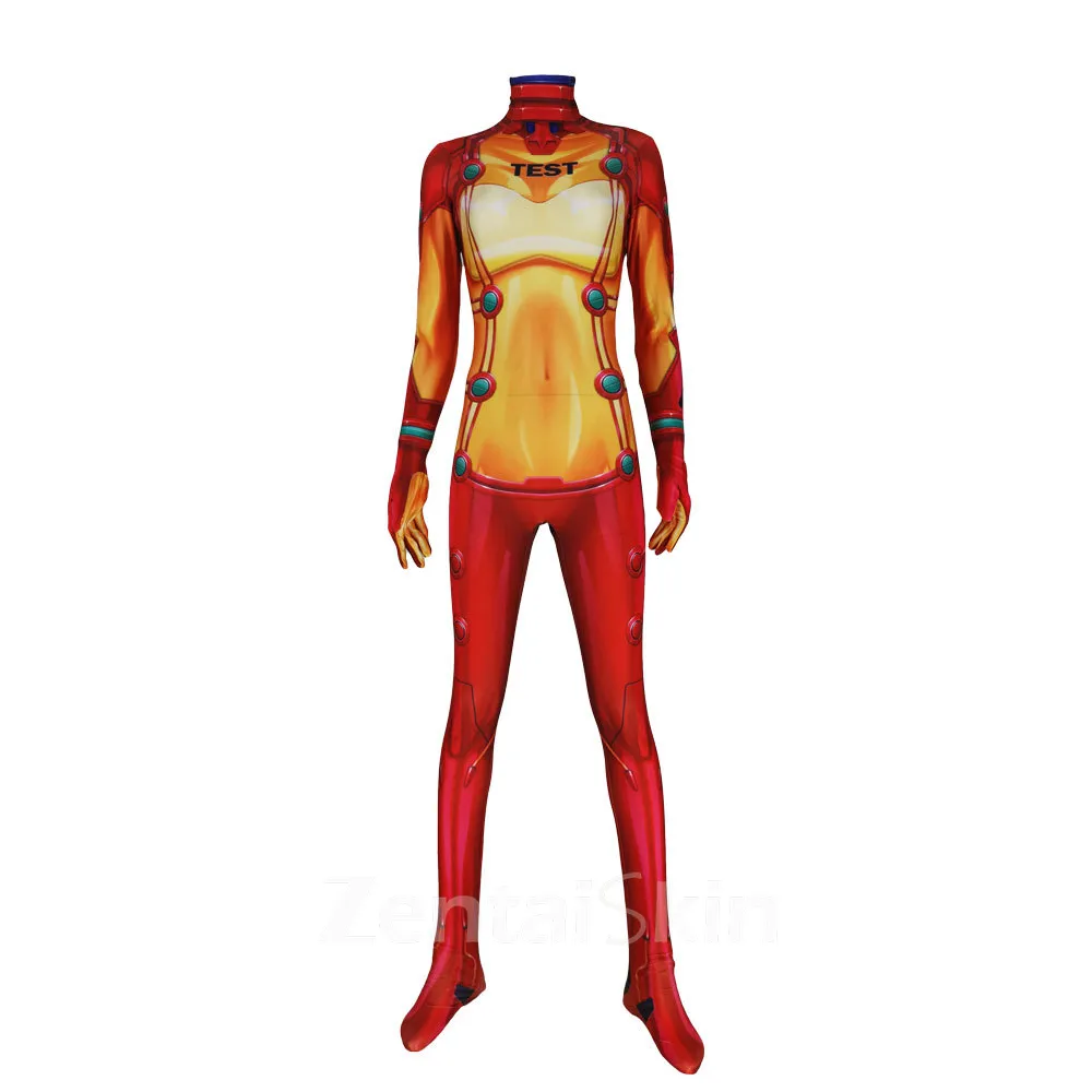 Evangelion Test Combat Suit Cosplay Costume Bodysuit Halloween Zentai Catsuit Skinsuit Second-skin Clothing