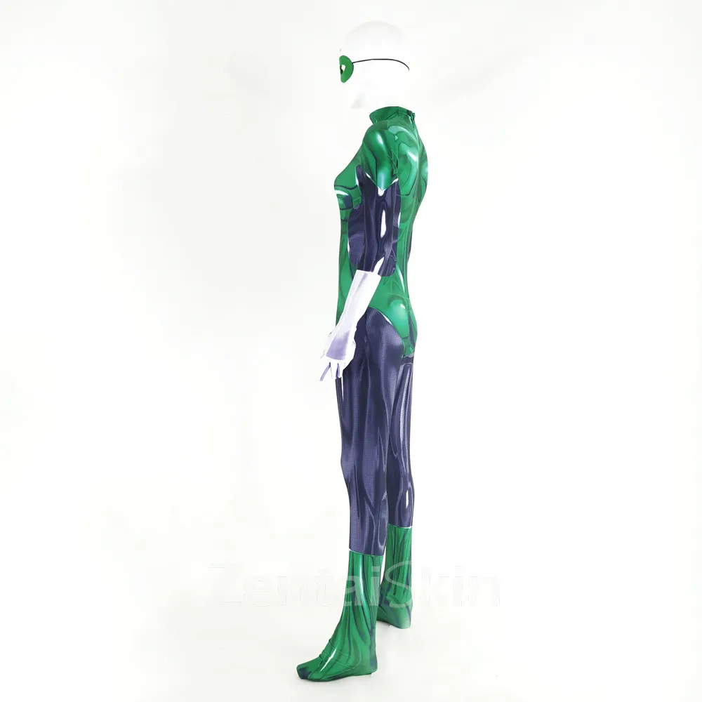 Women 3D Green Lantern Bodysuit Green Lantern Costume Cosplay Zentai Catsuit Skinsuit Second-skin Clothing