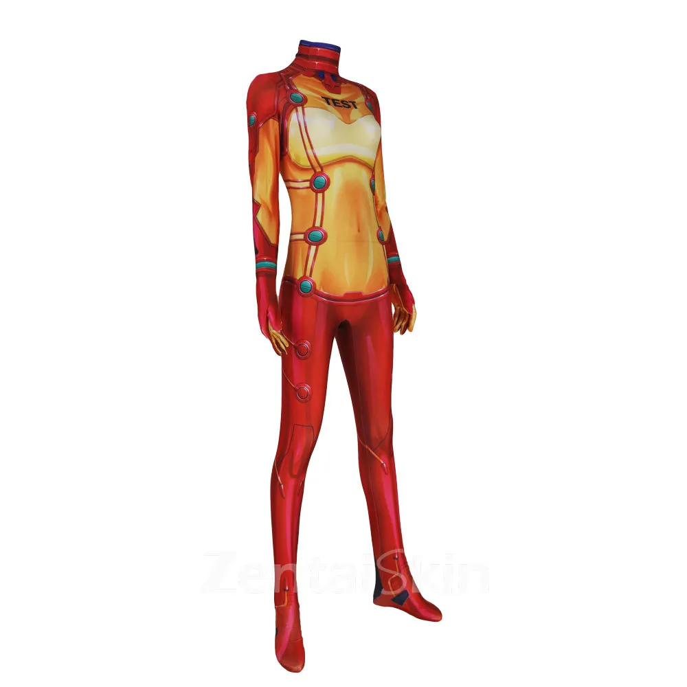 Evangelion Test Combat Suit Cosplay Costume Bodysuit Halloween Zentai Catsuit Skinsuit Second-skin Clothing