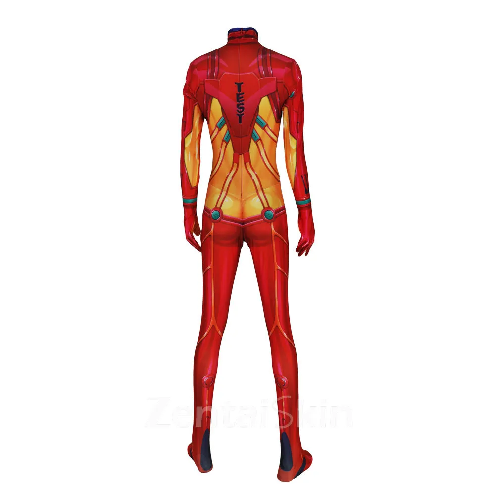 Evangelion Test Combat Suit Cosplay Costume Bodysuit Halloween Zentai Catsuit Skinsuit Second-skin Clothing