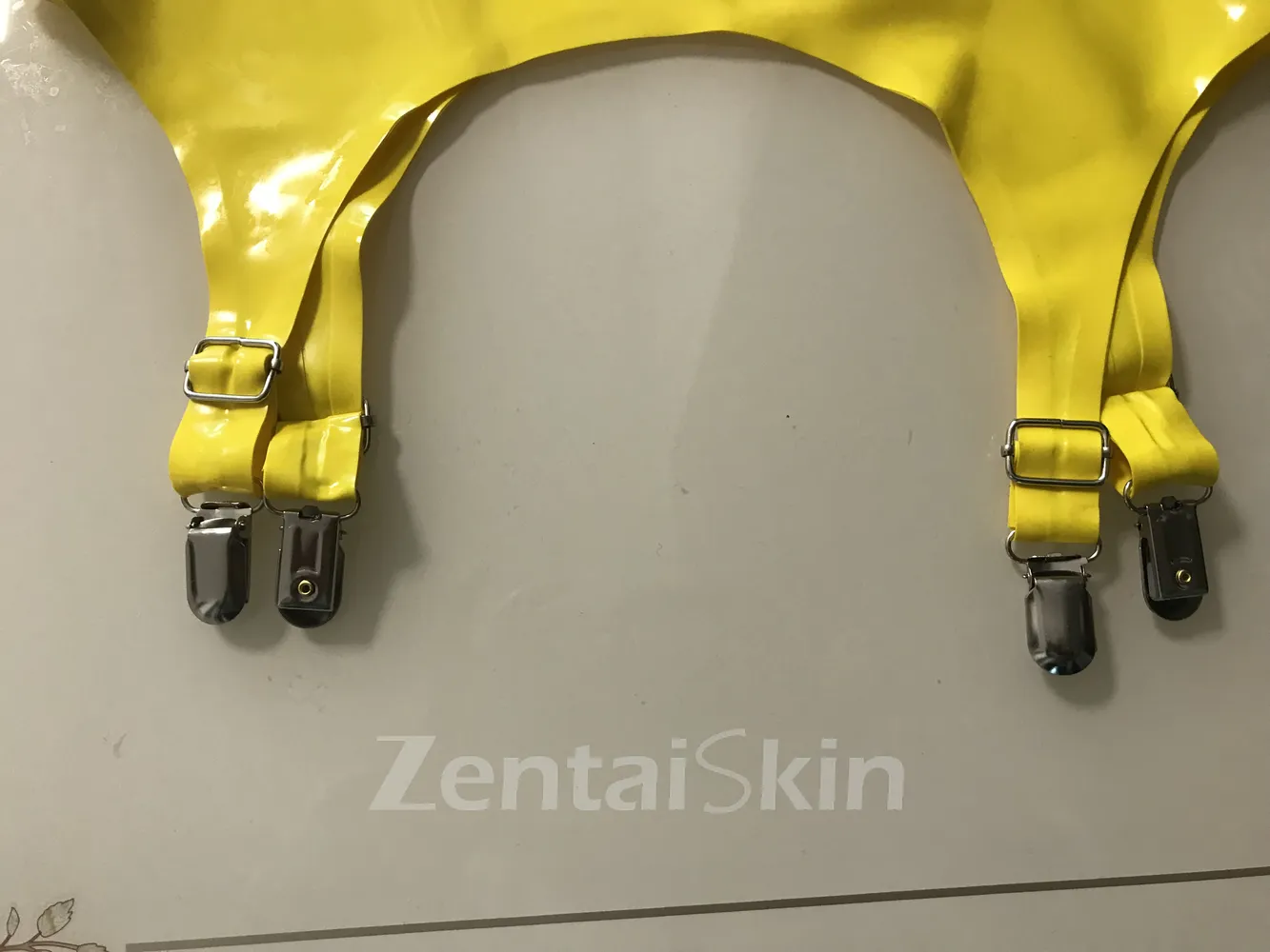 Second Skin Natural Latex Panties Suspenders Latex Underwear