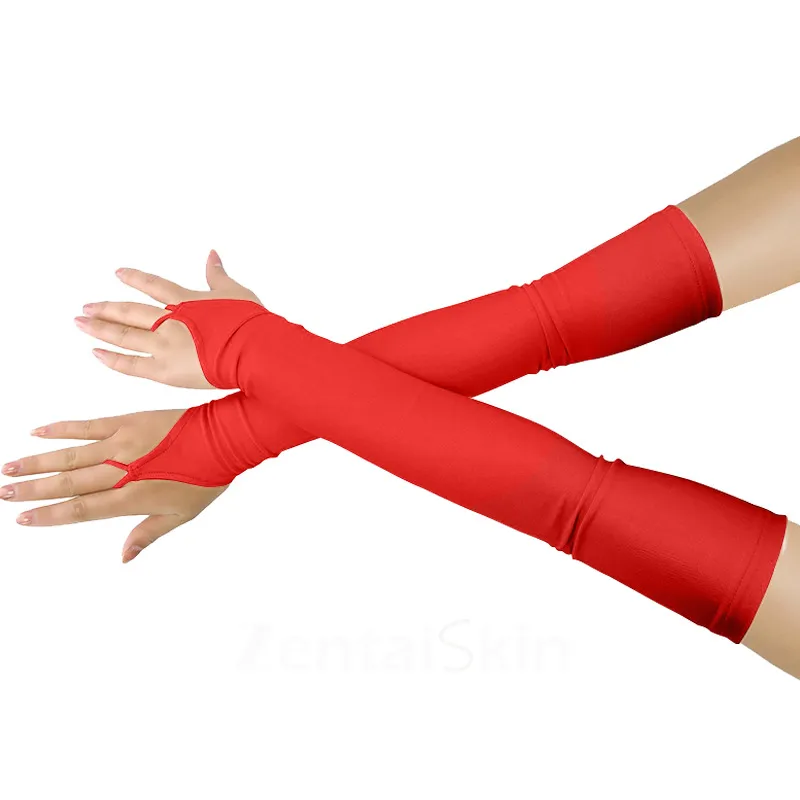Second Skin Solid Color Gloves Lycra Pandex Gloves