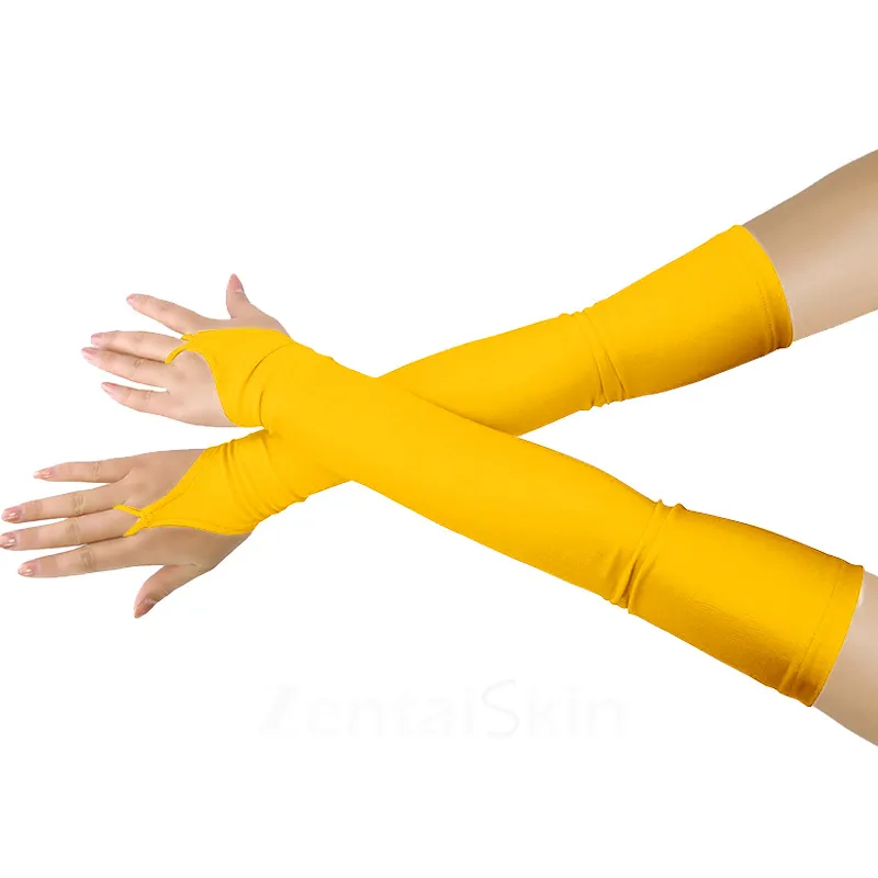 Second Skin Solid Color Gloves Lycra Pandex Gloves