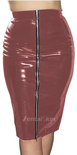 Second Skin Knee Length Bandage Skirt Zipper High Waist Pencil Skirt