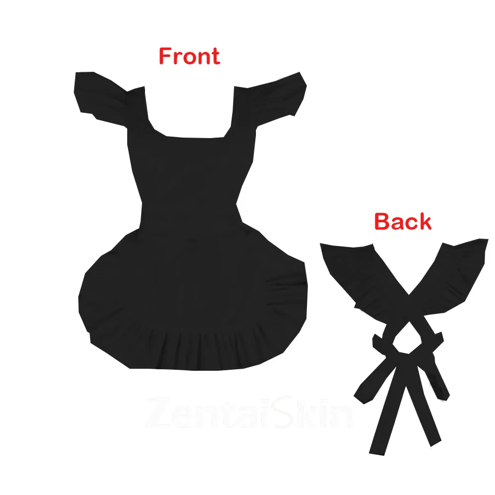 Second Skin Adult Cute Lolita Apron Wetlook PVC French Maid Apron Sissy Accessory Gothic Lolita Dress Halloween Ruffle Waitress Dress