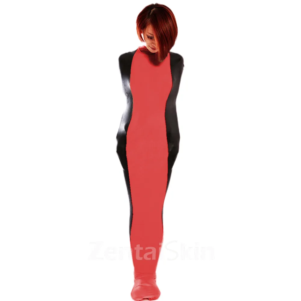 Wetlook Unitard PVC Bondage Sack Wet Look Skinsuit Shiny Sleeping bag Catsuits Stitching Catsuitsuit Costumes Adults Gametoys Cosplay Zentai Second-skin Costume
