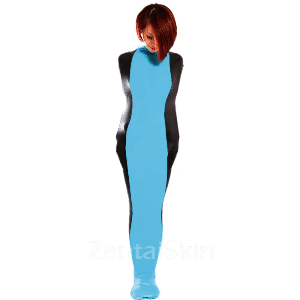 Wetlook Unitard PVC Bondage Sack Wet Look Skinsuit Shiny Sleeping bag Catsuits Stitching Catsuitsuit Costumes Adults Gametoys Cosplay Zentai Second-skin Costume
