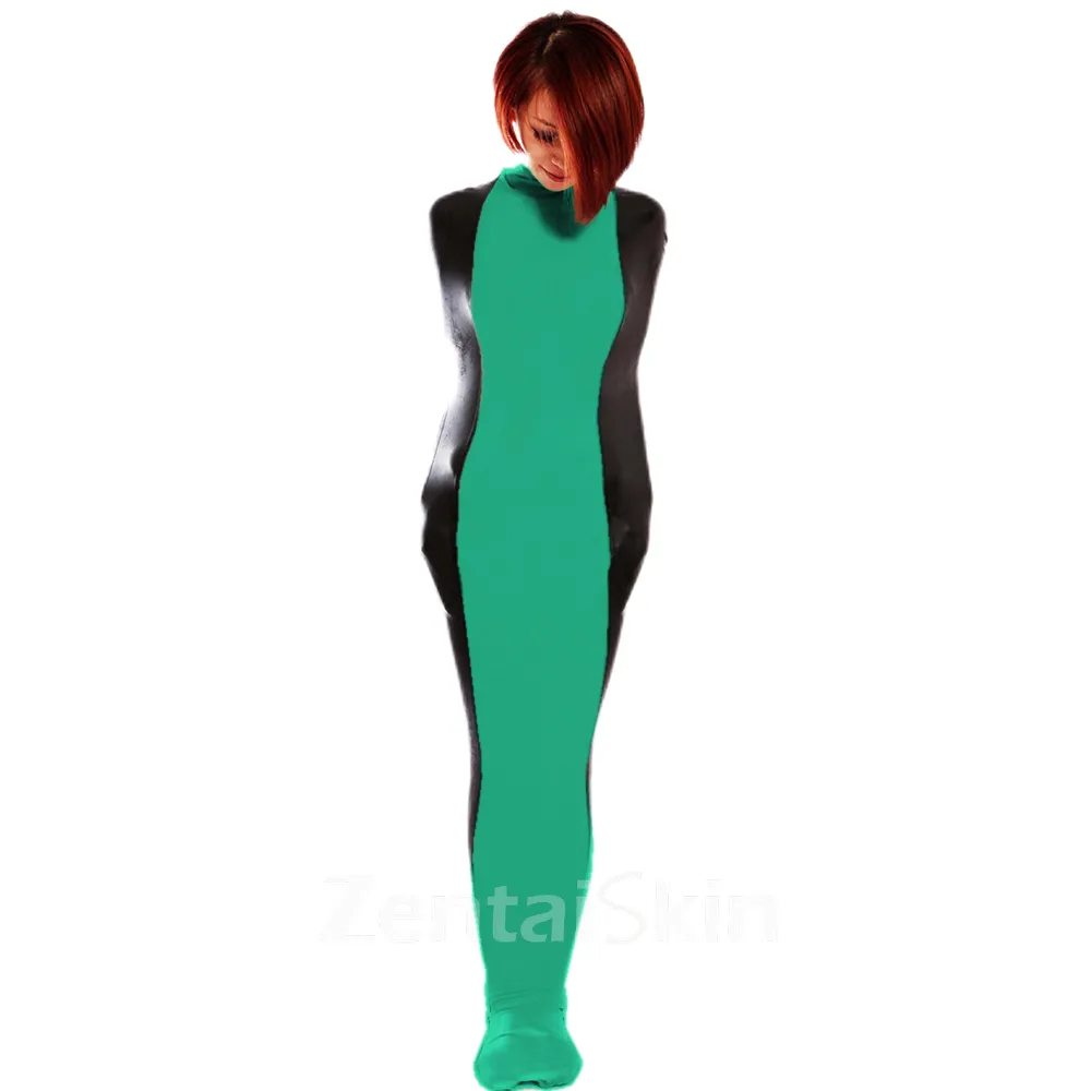 Wetlook Unitard PVC Bondage Sack Wet Look Skinsuit Shiny Sleeping bag Catsuits Stitching Catsuitsuit Costumes Adults Gametoys Cosplay Zentai Second-skin Costume