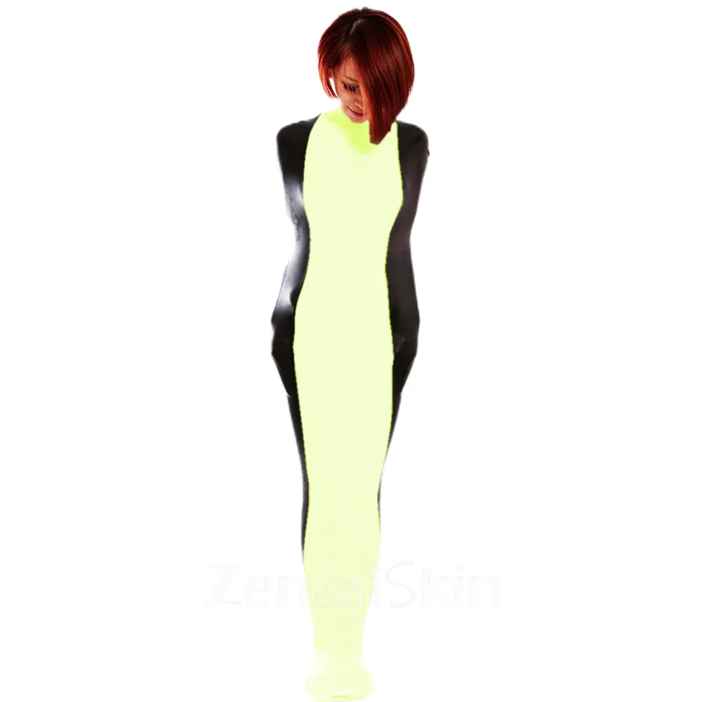 Wetlook Unitard PVC Bondage Sack Wet Look Skinsuit Shiny Sleeping bag Catsuits Stitching Catsuitsuit Costumes Adults Gametoys Cosplay Zentai Second-skin Costume