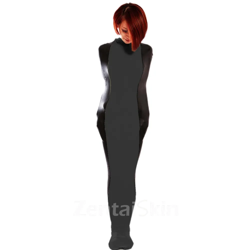 Wetlook Unitard PVC Bondage Sack Wet Look Skinsuit Shiny Sleeping bag Catsuits Stitching Catsuitsuit Costumes Adults Gametoys Cosplay Zentai Second-skin Costume