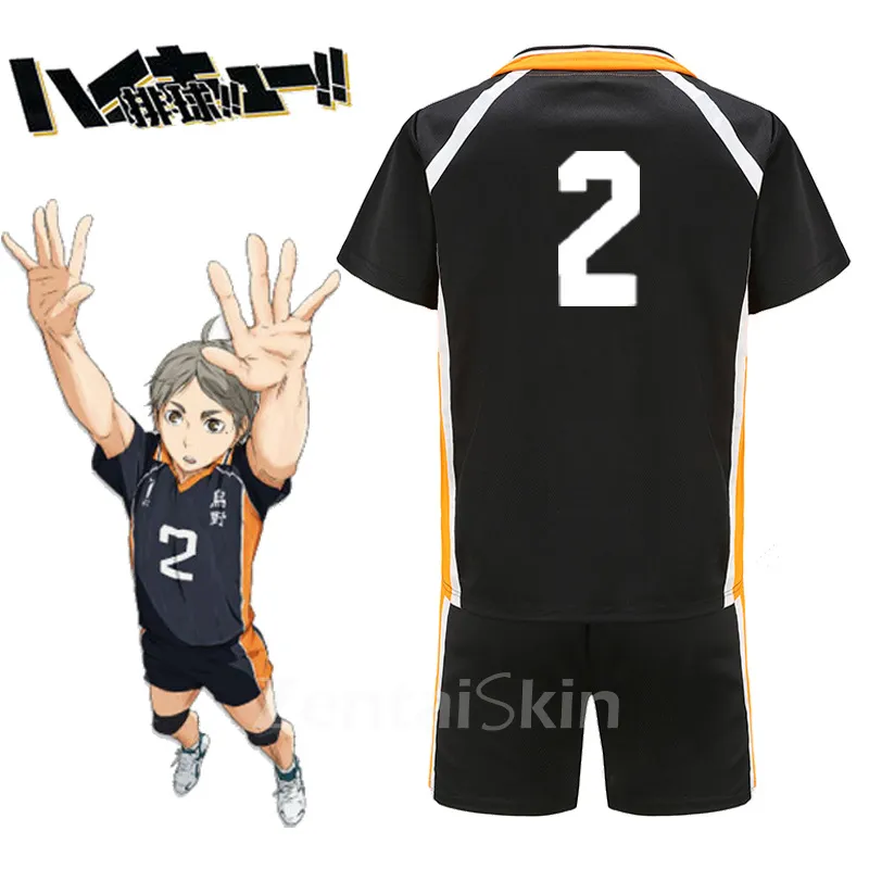 Second Skin Volleyball Junior Cosplay Zentai Costume Uno High School Hinata Shoyo Kageyama Hiro Cosplay Zentai Costume All Team Costume Costume