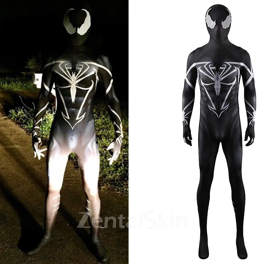 Second Skin Spider-man Ultimate Symbiote Cosplay Zentai Costume