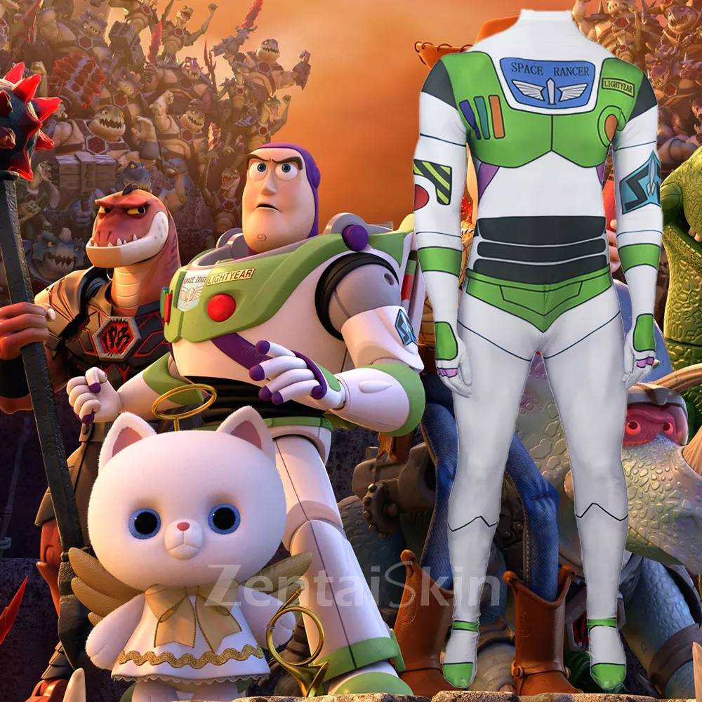 Second Skin Buzz Lightyear Anime Cosplay Zentai Cosplay Costume Stage Costumes Halloween Cosplay Zentai Show Costumes