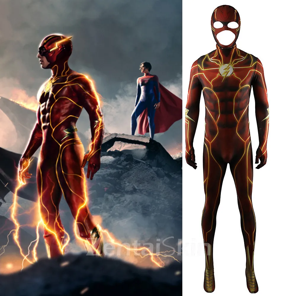 Second Skin the Flash 2023 the Flash Costume Cosplay Zentai Anime Costume