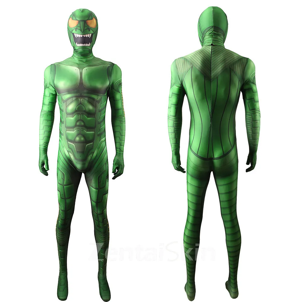 Second Skin Movie Hero No Way Home Green Goblin Costume Cosplay Zentai Costume