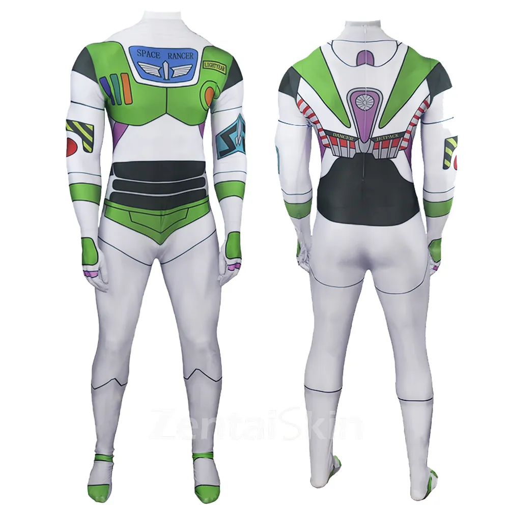 Second Skin Buzz Lightyear Anime Cosplay Zentai Cosplay Costume Stage Costumes Halloween Cosplay Zentai Show Costumes