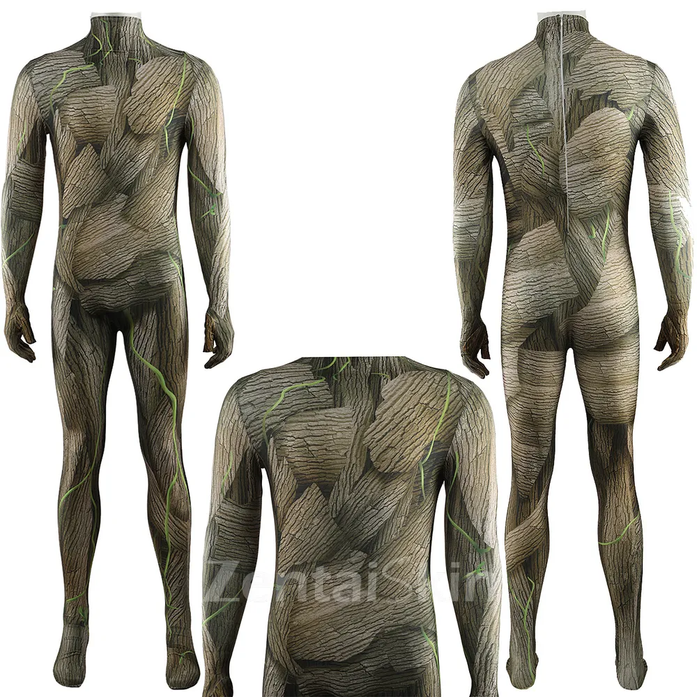 Second Skin Guardians of the Galaxy Groot Groot Kids Tree Man Groot Costume Cosplay Zentai Halloween Costume