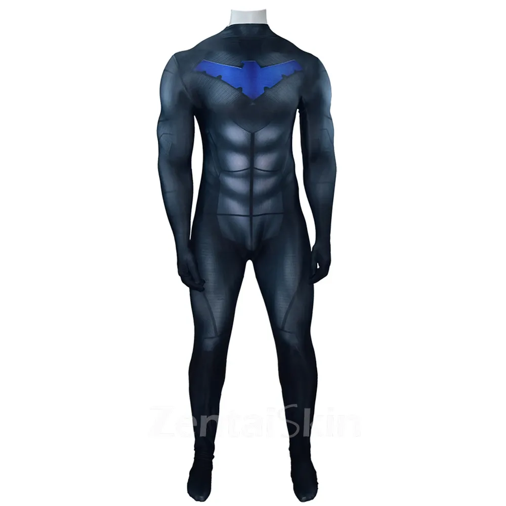 Second Skin DC Nightwing Nightwing Cosplay Zentai Costume Cosplay Zentai Halloween Cosplay Zentai Costume Costume